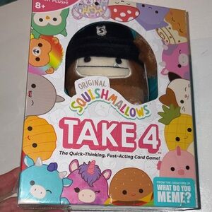 Squishmallows Take 4 Card Game-new!